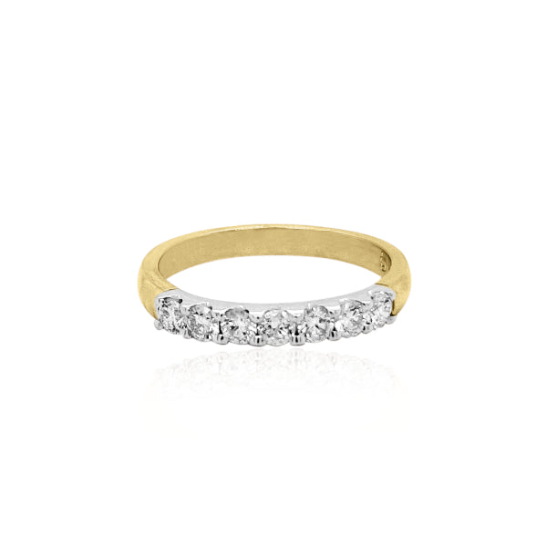 Lyric - 9ct yellow gold 7 diamond anniversary ring