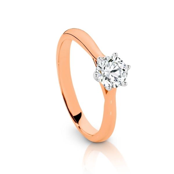 Nala - 18ct rose gold diamond solitaire engagement ring