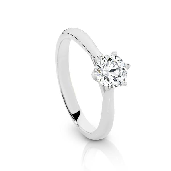 Nuri - 18ct white gold diamond solitaire engagement ring