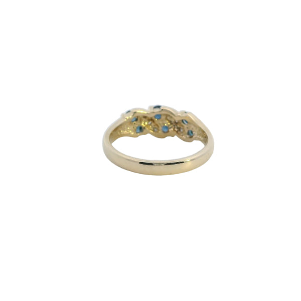 Arden - sapphire & diamond dress ring in 9ct yellow gold