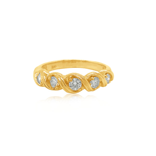Brooke - diamond eternity ring in 10ct yellow gold
