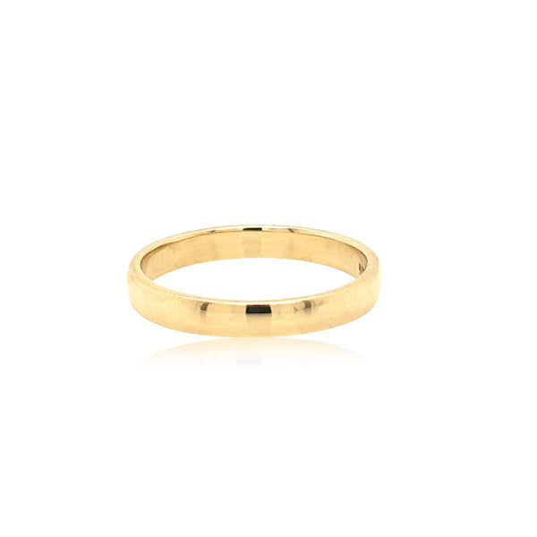 9ct yellow gold wedder - 2.75mm