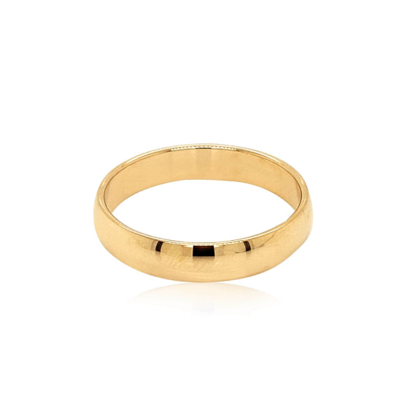 Wedder in 9ct yellow gold - 4mm