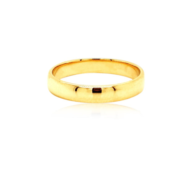 9ct yellow gold comfort wedding band - 3.5mm
