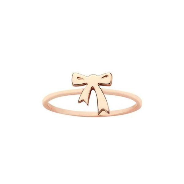 Karen Walker mini bow ring in 9ct rose gold