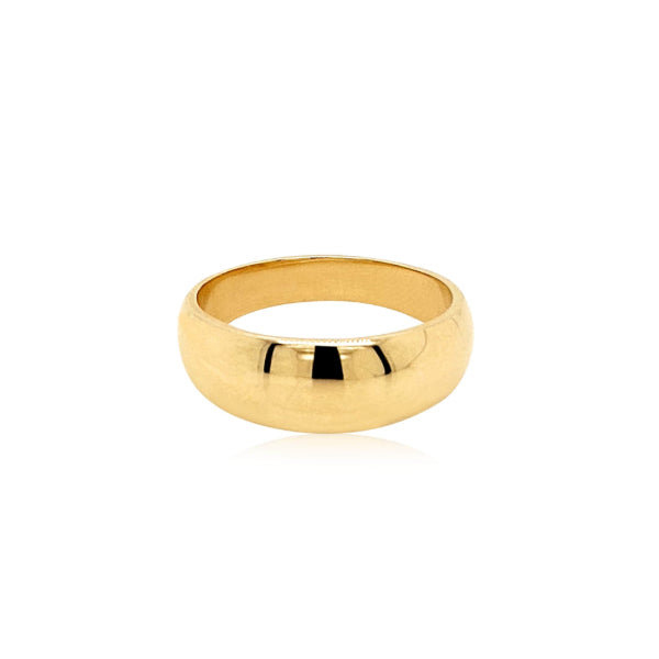 Dome ring in 9ct yellow gold