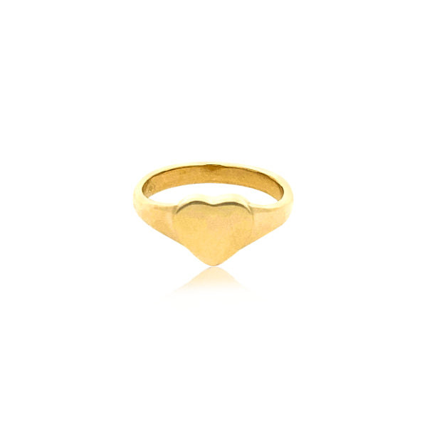 Heart Signet ring - Gold
