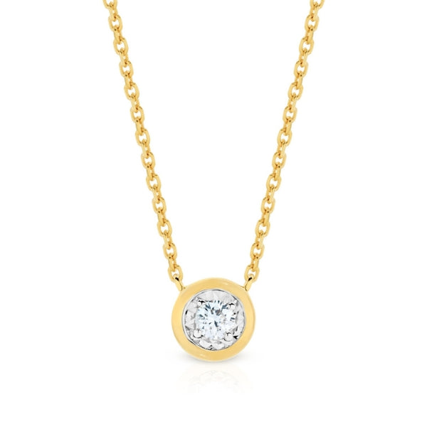 Diamond miracle necklet in 9ct yellow gold