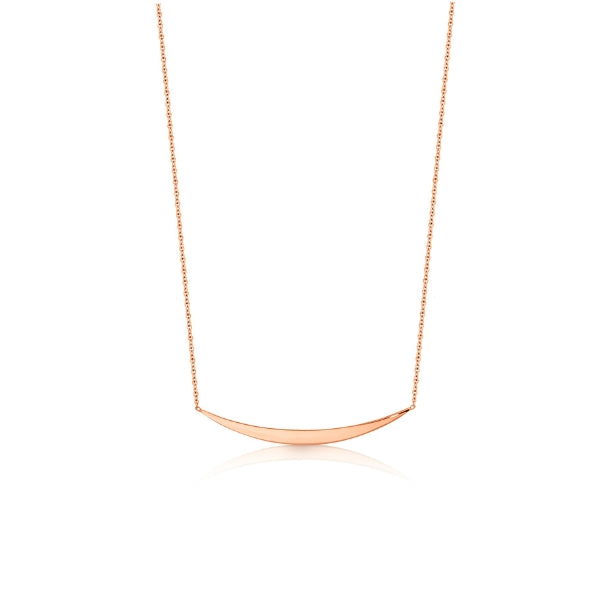 Smile necklace in 9ct rose gold