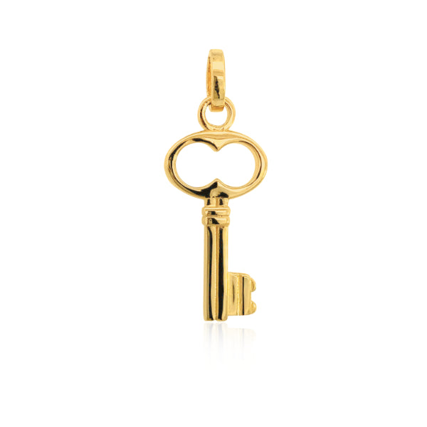 Key pendant in 9ct yellow gold