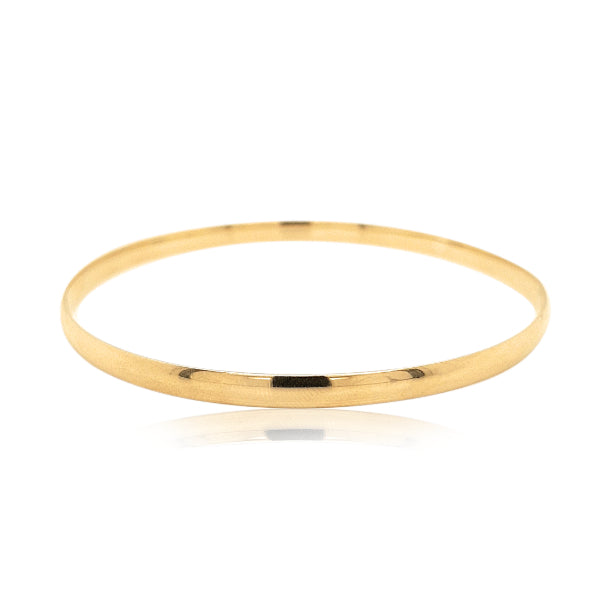 Golf bangle in 9ct yellow gold - 4mm wide