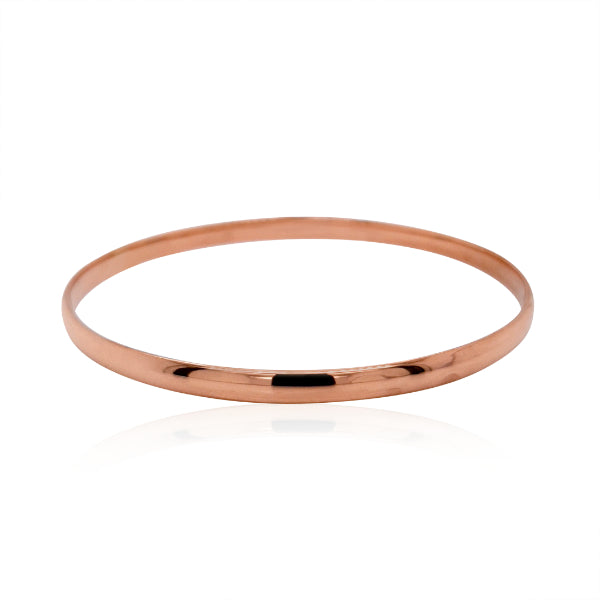 Golf bangle in 9ct red gold - 4mm wide