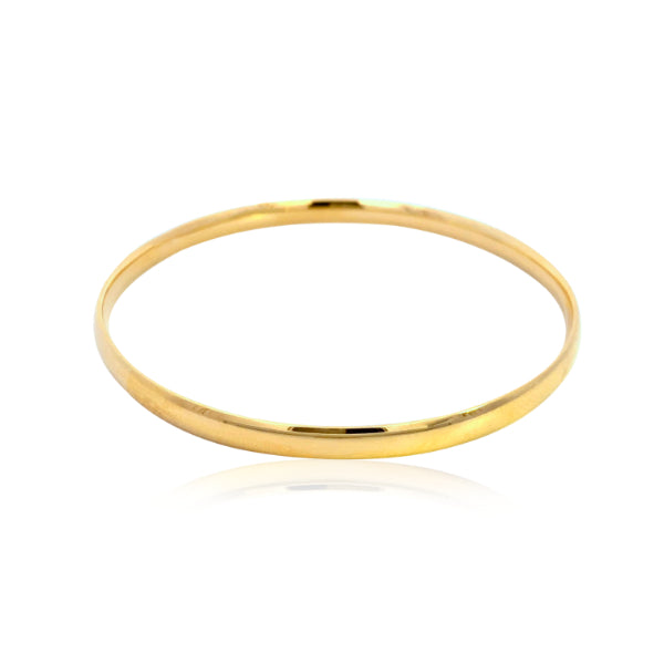 Golf bangle in 9ct yellow gold - 5mm wide