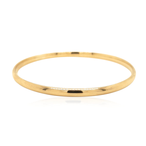 Golf bangle in 9ct yellow gold - 3.9mm wide