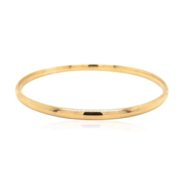 Golf bangle in 9ct yellow gold - 4mm wide