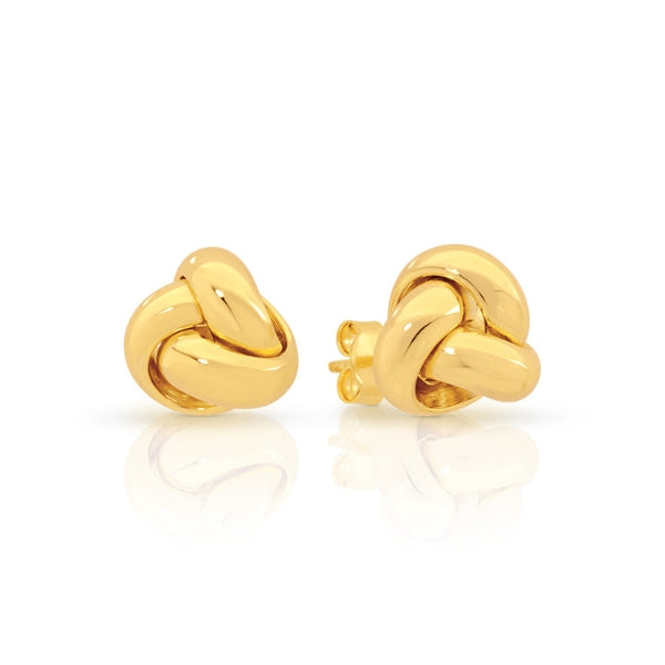 Knot stud earrings in 9ct gold - 9mm