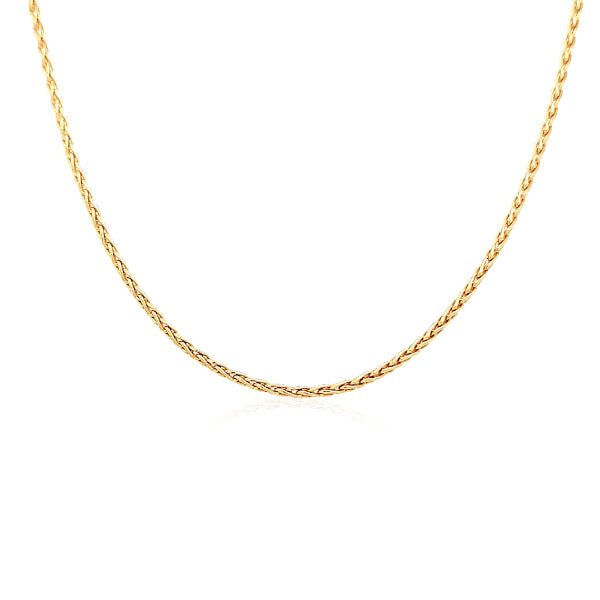 Light wheatsheaf chain in 9ct yellow gold - 50cm