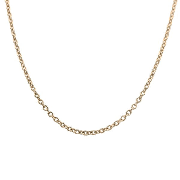 Fine round cable chain in 9ct yellow gold - 45cm