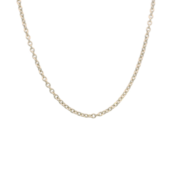 Medium round cable chain in 9ct yellow gold - 45cm