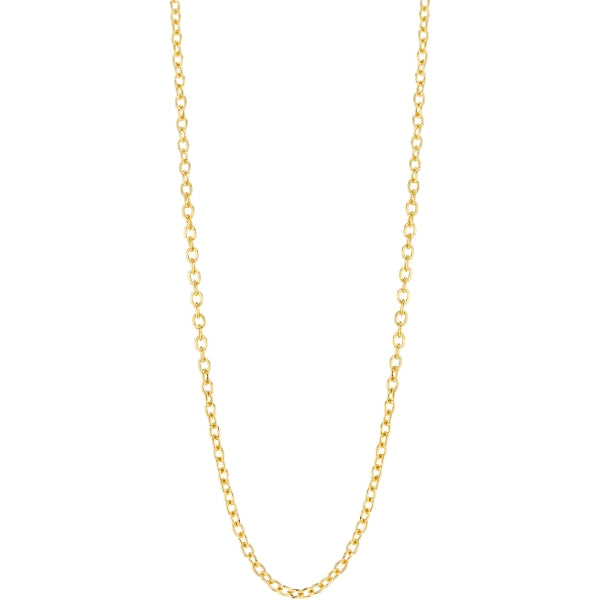Cable chain in 9ct yellow gold - 45cm