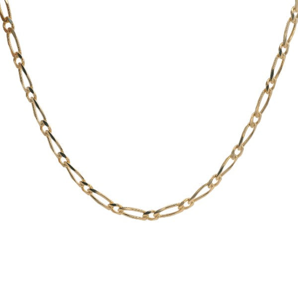 Fine figaro chain in 9ct yellow gold