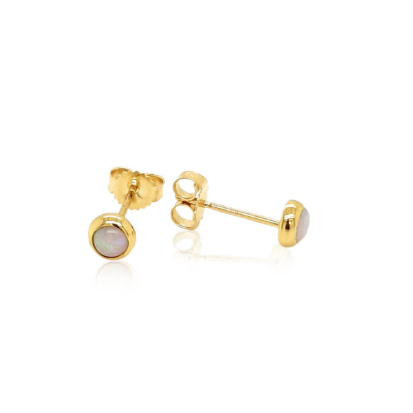 Opal Studs - 4.5mm