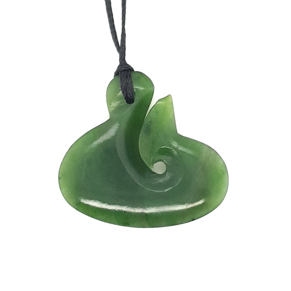 International greenstone hei matau necklace