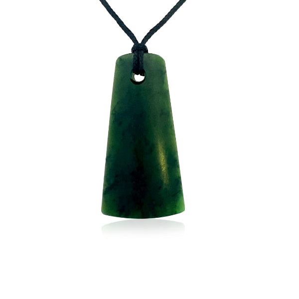 Freeform Greenstone Drop necklace - 42mm