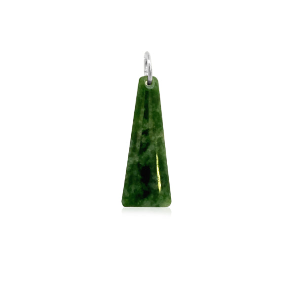 NZ pounamu greenstone drop necklace
