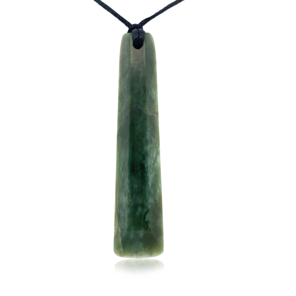 NZ pounamu greenstone drop necklace