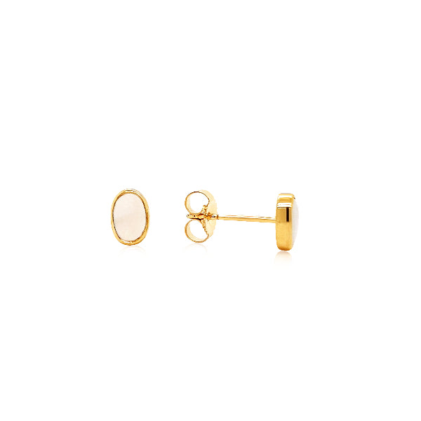 Opal Studs in 9ct yellow gold