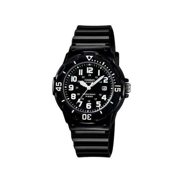 Casio kid's quartz time teacher analogue watch in black