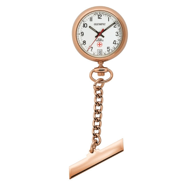 Olympic nurses quartz watch in rose tone