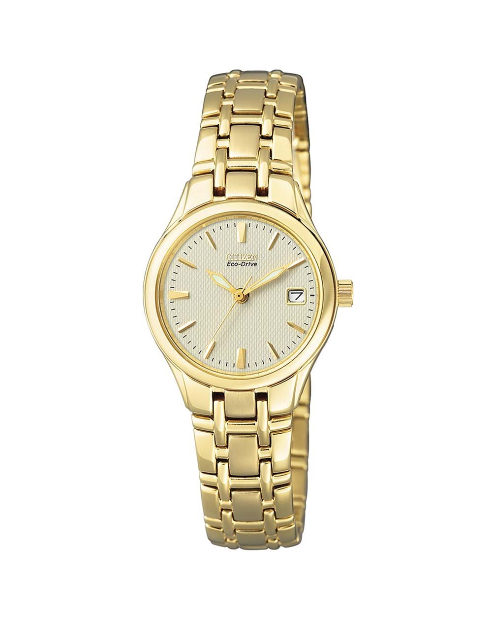 Citizen women's Eco-Drive solar watch in gold tone