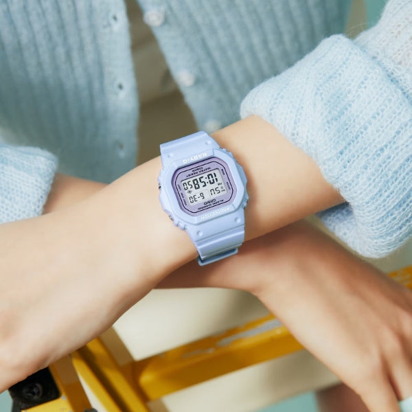 Casio women's Baby-G quartz sports watch in pastel blue