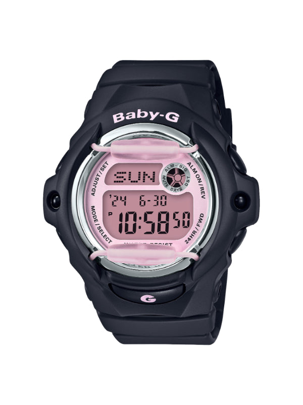 Casio Baby G women's digital quartz watch in black and pink