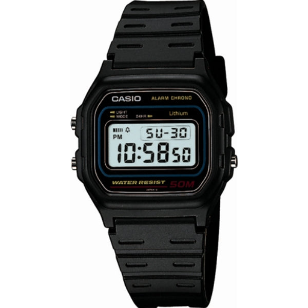 Casio digital watch in black