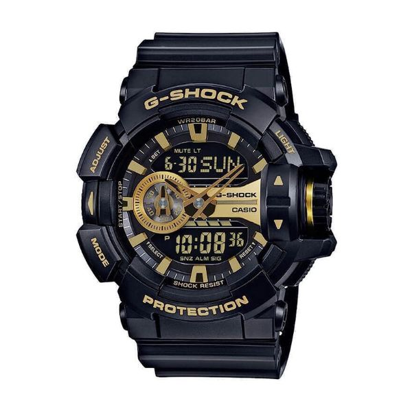 Casio men's G-Shock quartz watch with rotary switch