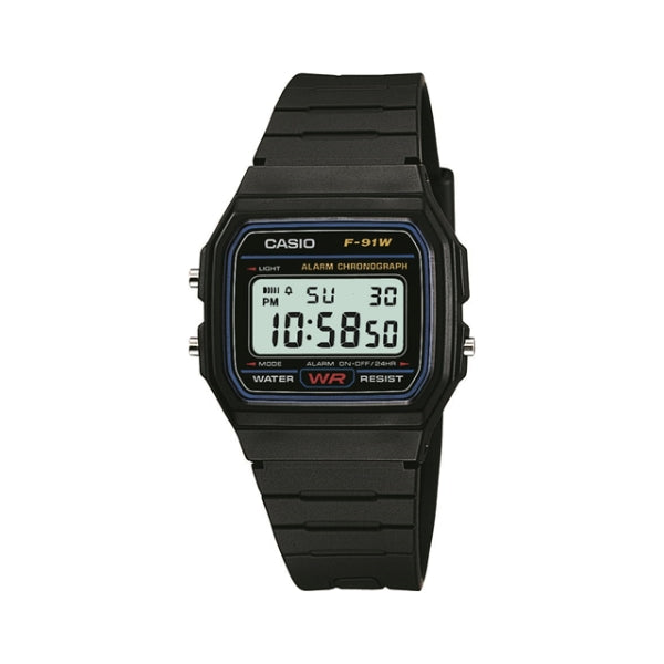 Casio men's quartz digital watch in black