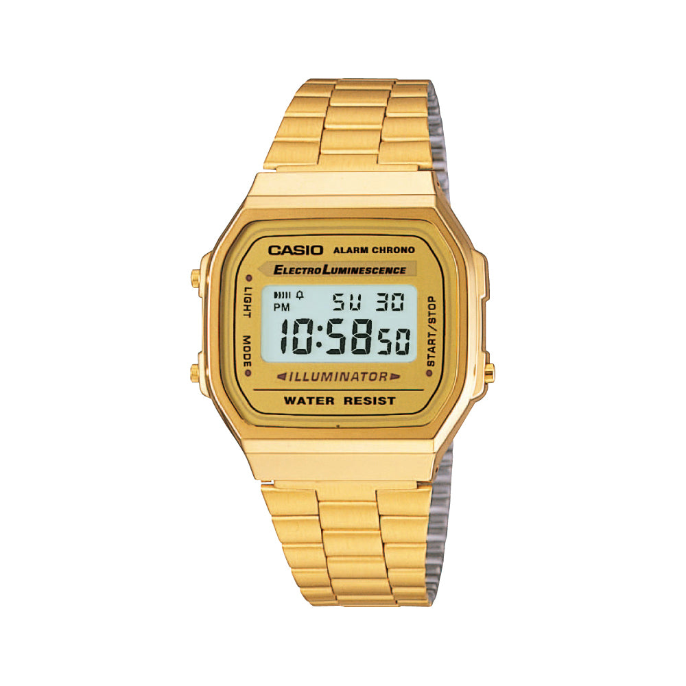 Casio Men's Vintage Digital Watch in Gold Tone