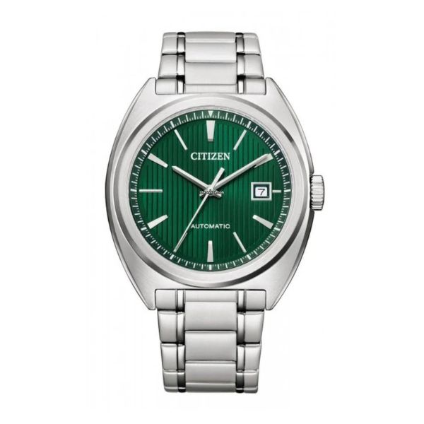 Citizen men's automatic watch in stainless steel and green