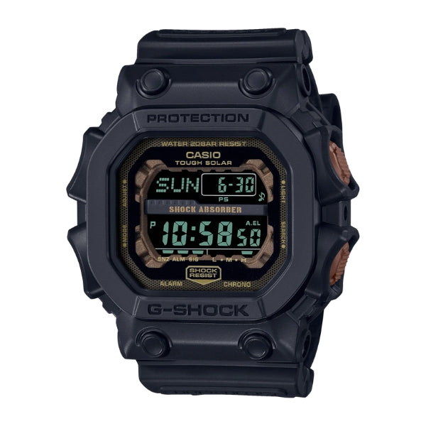 Casio G-Shock Men's Solar Watch in Black and Rust