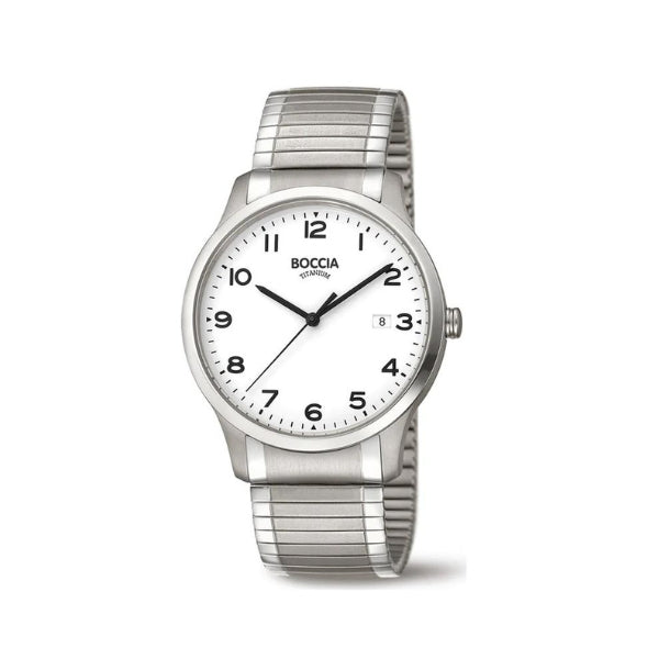 Boccia Men's Titanium Quartz Watch with Expander Band