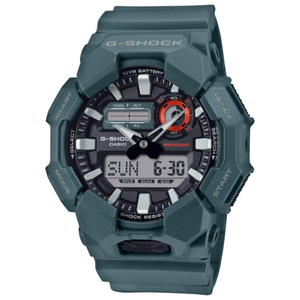 Casio dual time quartz G-Shock watch with carbon core construction