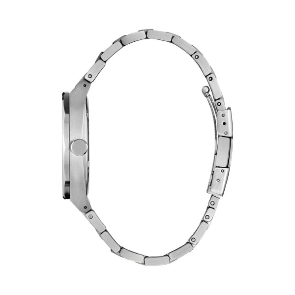 Citizen men's eco-drive watch with dark dial in stainless steel