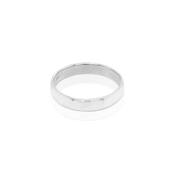Plain ring in sterling silver - 3.5mm