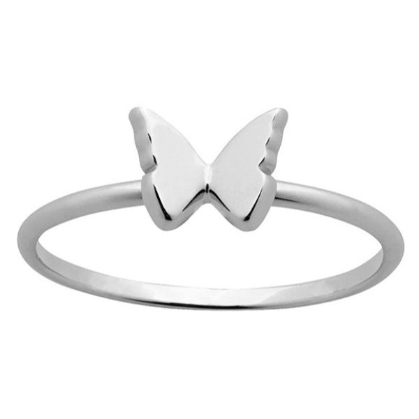Karen Walker mini butterfly ring in sterling silver