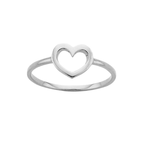 Karen Walker mini heart ring in sterling silver