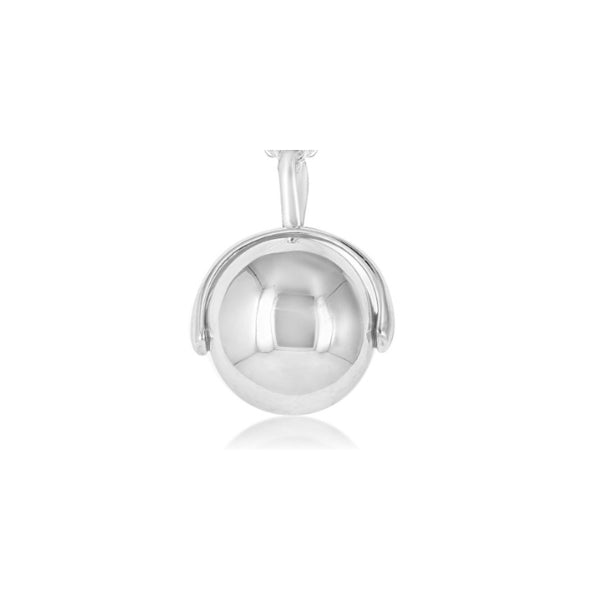 Sterling silver spinning ball pendant