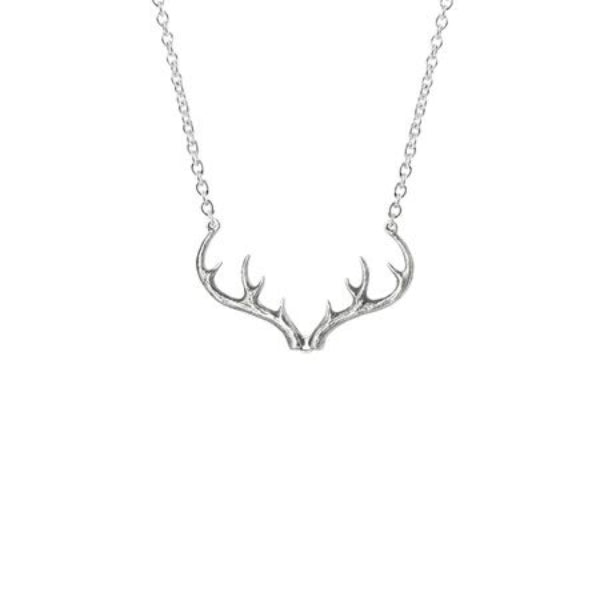 Evolve inner strength antlers necklace in sterling silver with chain - 50cm